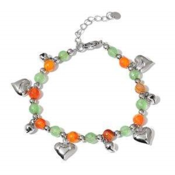 Jewelry - Green Aventurine, Carnelian Stainless Steel